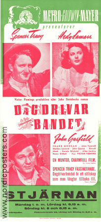 Dagdrivarbandet 1942 poster Spencer Tracy Hedy Lamarr John Garfield Victor Fleming