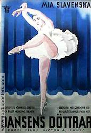 La mort du cygne 1937 movie poster Yvette Chauviré Mia Slavenska Janine Charrat Jean Benoit-Lévy Dance