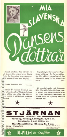 Dansens döttrar 1937 poster Yvette Chauviré Mia Slavenska Janine Charrat Jean Benoit-Lévy Dans