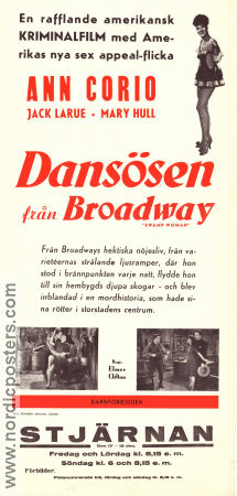 Dansösen från Broadway 1941 poster Ann Corio Jack La Rue Mary Hull Elmer Clifton