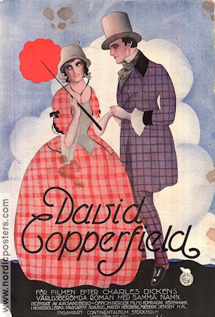 David Copperfield 1923 movie poster Margarete Schlegel Writer: Charles Dickens Denmark