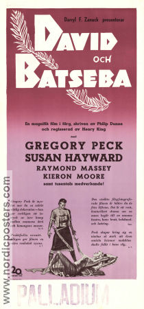 David och Batseba 1951 poster Gregory Peck Susan Hayward Raymond Massey Henry King Religion