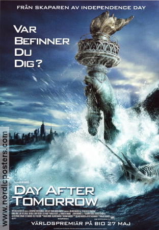 The Day After Tomorrow 2004 poster Dennis Quaid Roland Emmerich