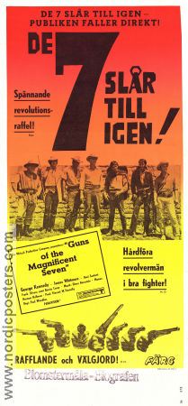 Guns of the Magnificent Seven 1969 movie poster George Kennedy James Whitmore Monte Markham Paul Wendkos