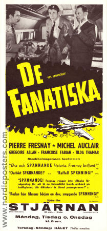 De fanatiska 1957 poster Pierre Fresnay Michel Auclair Francoise Fabian Alex Joffé