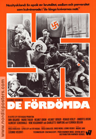 La caduta degli dei 1969 poster Dirk Bogarde Luchino Visconti