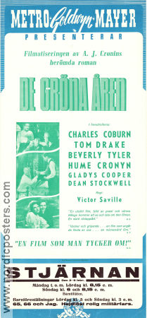 De gröna åren 1946 poster Charles Coburn Tom Drake Beverly Tyler Victor Saville