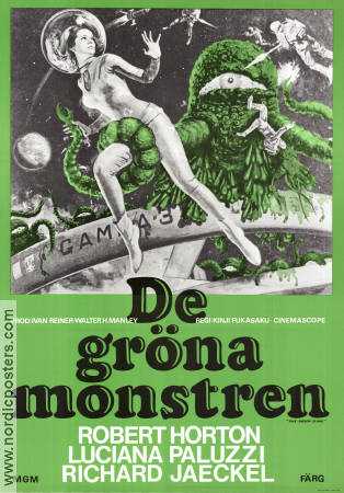 The Green Slime 1970 movie poster Robert Horton Luciana Paluzzi Kinji Fukasaku