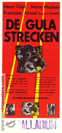 De gula strecken 1950 poster Henri Vidal Maria Mauban Francoise Arnoul Emil E Reinert