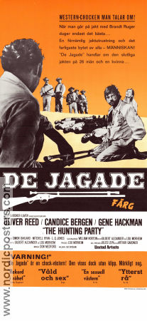 De jagade 1971 poster Oliver Reed Candice Bergen Gene Hackman Don Medford