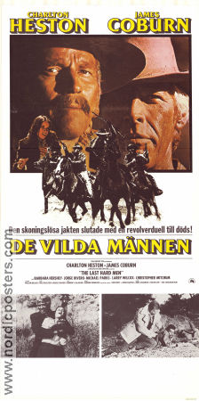 De vilda männen 1976 poster Charlton Heston James Coburn Barbara Hershey Andrew V McLaglen