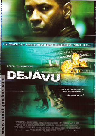 Deja Vu 2006 movie poster Denzel Washington Paula Patton Jim Caviezel Tony Scott