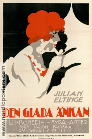 The Widow´s Might 1918 movie poster Julian Eltinge Florence Vidor William C de Mille