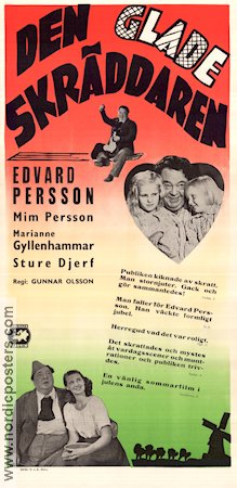 Den glade skräddaren 1945 poster Edvard Persson Mim Persson Marianne Gyllenhammar Gunnar Olsson