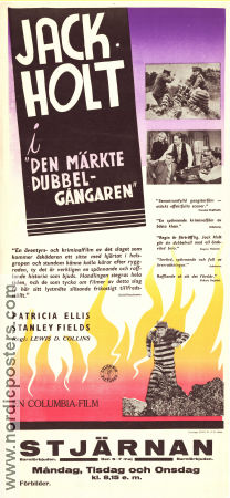 Den märkte dubbelgångaren 1939 poster Jack Holt Patricia Ellis Stanley Fields Lewis D Collins Poliser