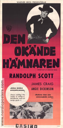 Shoot-Out at Medicine Bend 1957 poster Randolph Scott Richard L Bare