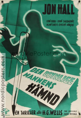 The Invisible Man´s Revenge 1944 poster Jon Hall Ford Beebe