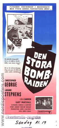 Den stora bombraiden 1969 poster Christopher George Laraine Stephens JD Cannon Boris Sagal Krig Flyg