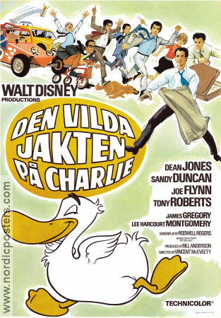 The Million Dollar Duck 1971 movie poster Dean Jones Sandy Duncan Joe Flynn Vincent McEveety