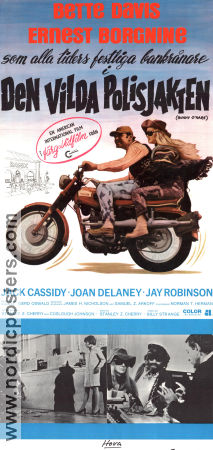 Bunny O´Hare 1971 movie poster Bette Davis Ernest Borgnine Gerd Oswald Motorcycles Police and thieves