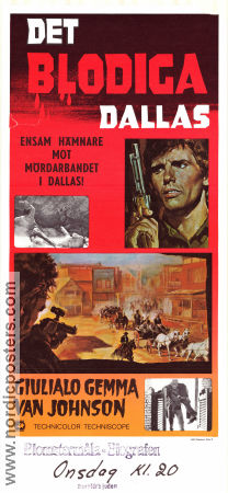 Det blodiga Dallas 1969 poster Giuliano Gemma Van Johnson Tonino Valerii