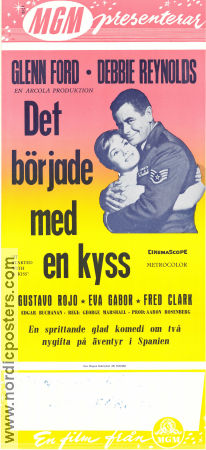 Det började med en kyss 1959 poster Glenn Ford Debbie Reynolds Eva Gabor George Marshall