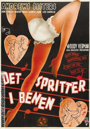 Det spritter i benen 1943 poster Lucille Ball William Gaxton Harry James Edward Buzzell Musikaler