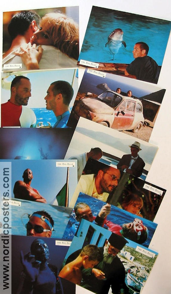 The Big Blue 1988 lobby card set Rosanna Arquette Jean Reno Luc Besson Diving