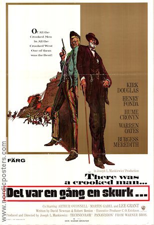 There Was a Crooked Man 1970 movie poster Kirk Douglas Henry Fonda Hume Cronyn Joseph L Mankiewicz