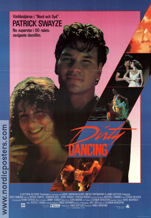 Dirty Dancing 1987 poster Patrick Swayze Jennifer Grey Jerry Orbach Emile Ardolino Dans Romantik