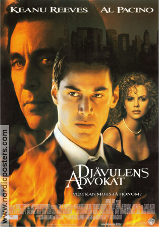 The Devil´s Advocate 1997 movie poster Keanu Reeves Al Pacino Charlize Theron Taylor Hackford