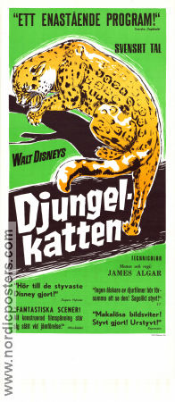 Djungelkatten 1960 poster Winston Hibler James Algar Dokumentärer Katter