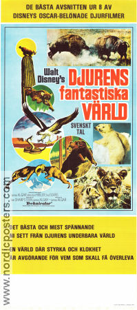 Djurens fantastiska värld 1975 poster Winston Hibler James Algar Dokumentärer