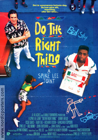 Do the Right Thing 1989 movie poster Danny Aiello Spike Lee Food and drink