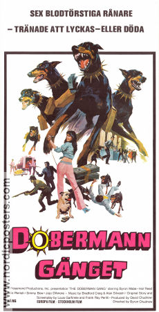The Doberman Gang 1972 movie poster Julie Parrish Byron Mabe Hal Reed Byron Chudnow Dogs