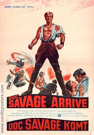 Doc Savage The Man of Bronze 1975 movie poster Ron Ely