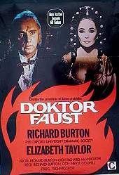 Doctor Faust 1968 movie poster Richard Burton Elizabeth Taylor