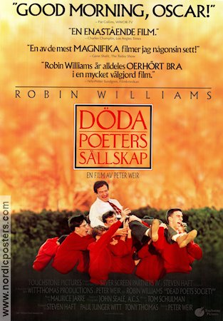 Dead Poets Society 1989 movie poster Robin Williams Peter Weir School