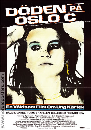 Döden på Oslo S 1990 movie poster Håvard Bakke Tommy Karlsen Helle Beck Figenschow Eva Isaksen Norway