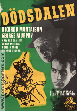 Border Incident 1949 movie poster Ricardo Montalban George Murphy Anthony Mann
