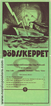 Dödsskeppet 1929 poster Jameson Thomas Jean Colin Jack Raine Norman Walker Skepp och båtar