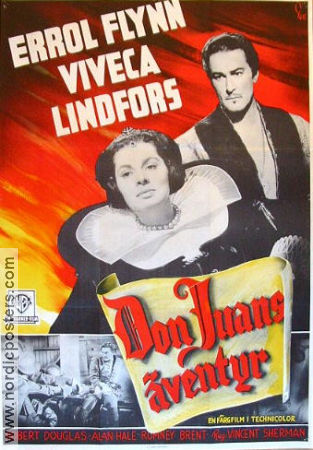 Adventures of Don Juan 1948 poster Errol Flynn Vincent Sherman