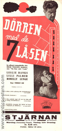 Dörren med de sju låsen 1940 poster Leslie Banks Lilli Palmer Romilly Lunge Norman Lee