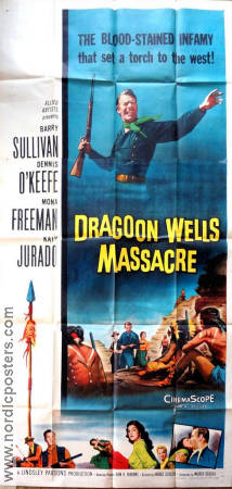 Dragoon Wells Massacre 1957 poster Dennis O´Keefe Harold D Schuster