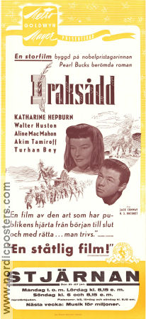 Draksådd 1944 poster Katharine Hepburn Walter Huston Aline MacMahon Harold S Bucquet Asien