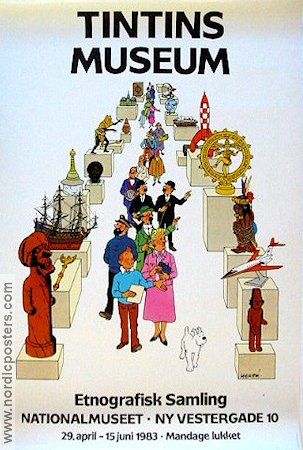 Tintins museum 1983 poster Tintin From comics