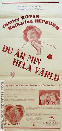 Break of Hearts 1936 movie poster Katharine Hepburn Charles Boyer