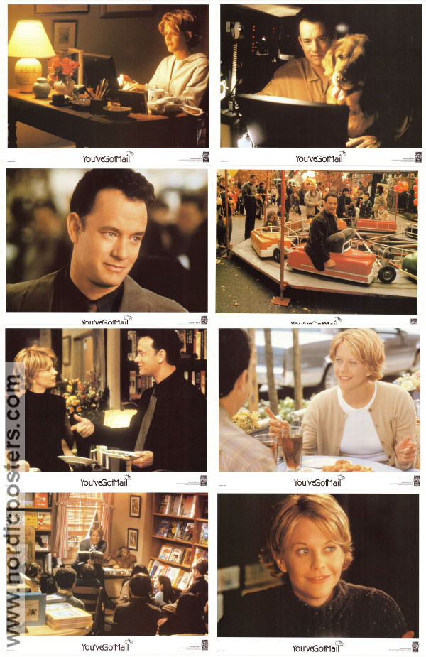 You´ve Got Mail 1998 lobby card set Tom Hanks Meg Ryan Greg Kinnear Nora Ephron Romance