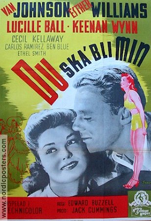 Easy to Wed 1946 movie poster Esther Williams Van Johnson Lucille Ball