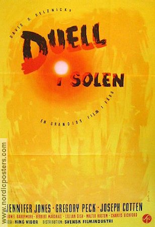 Duel in the Sun 1948 movie poster Gregory Peck Jennifer Jones King Vidor